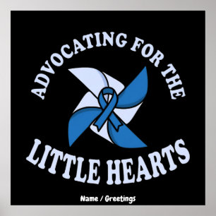 Eintreten für Little Hearts zur Vorbeugung von Kin Poster