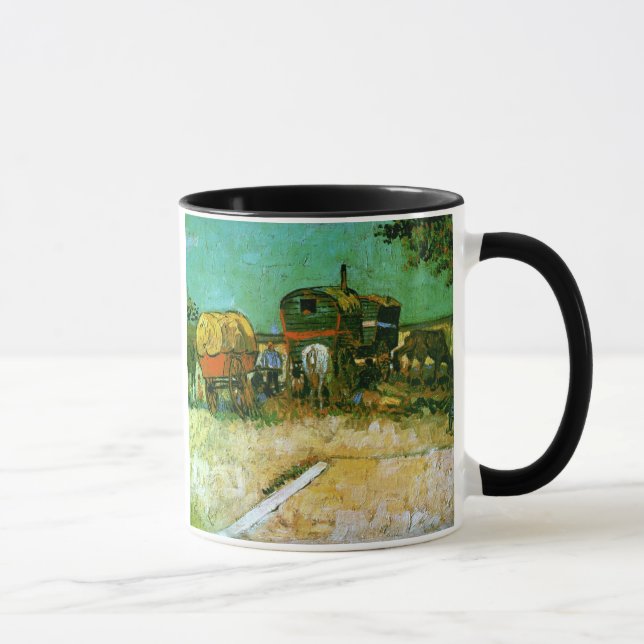 Eintreten für Sinti und Roma Van Gogh Fine Art Tasse (Rechts)