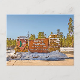 Eintritt für den Nationalpark Bryce Canyon Postkarte