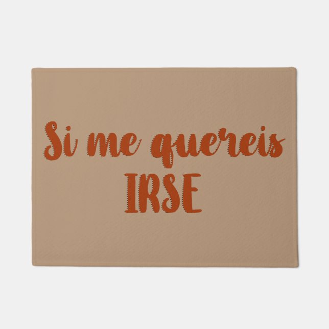 Eintritt Fußabtreter Wenn sich mir gehen quereis (Vorderseite)