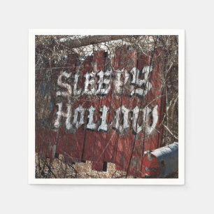 Eintritt in die Sleepy Hollow Serviette