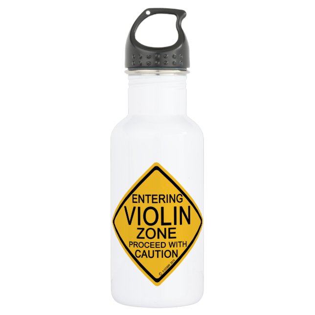 Eintritt in die Violinzone Edelstahlflasche (Vorderseite)