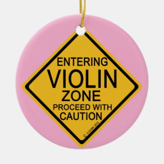 Eintritt in die Violinzone Keramik Ornament