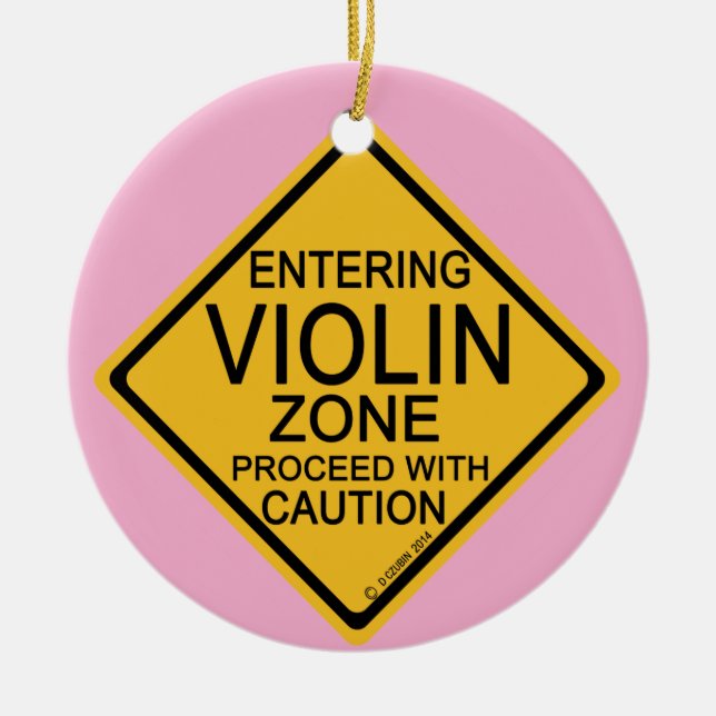 Eintritt in die Violinzone Keramik Ornament (Vorne)