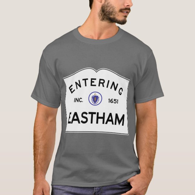 Eintritt in Eastham Massachusetts Commonwealth of  T-Shirt (Vorderseite)