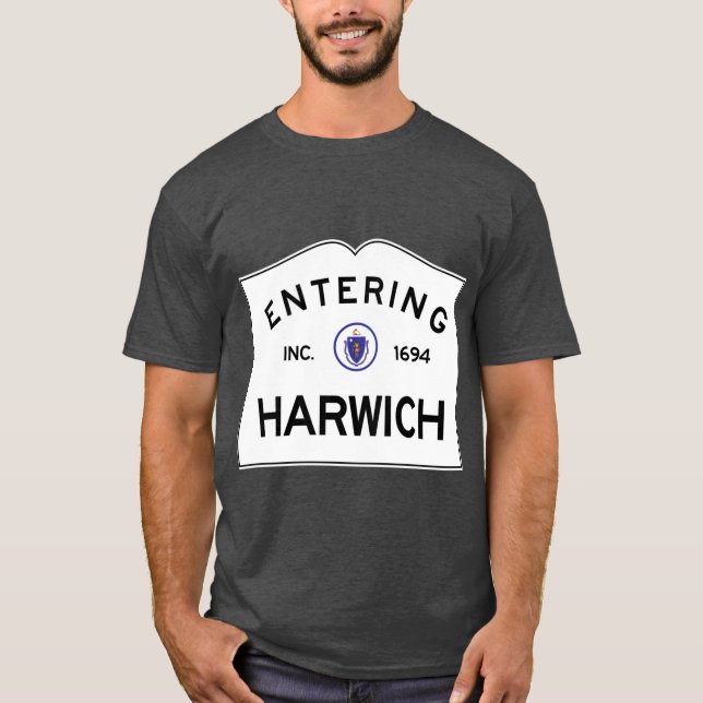 Eintritt in Harwich Massachusetts Commonwealth of  T-Shirt (Vorderseite)