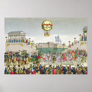 Eintritt in Paris von Louis XVIII am 4. Mai 1814 Poster