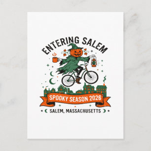 Eintritt in Salem Massachusetts Hexen Halloween St Postkarte
