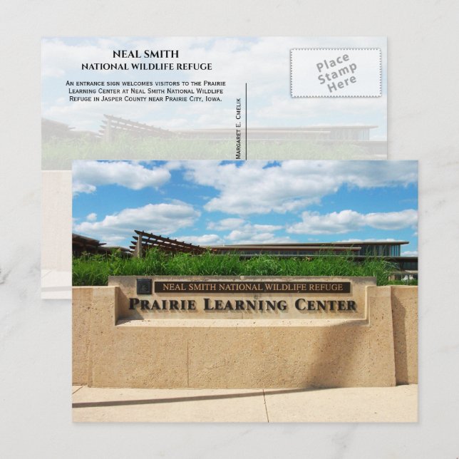 Eintritt ins Prairie Learning Center Neal Smith Re Postkarte (Vorne/Hinten)