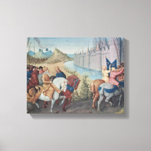 Eintritt König von Louis-VII von Frankreich und Leinwanddruck