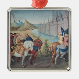 Eintritt König von Louis-VII von Frankreich und Silbernes Ornament