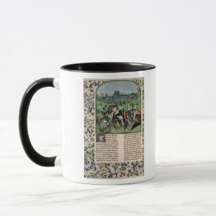 Eintritt von jungem Louis II von Anjou in Paris Tasse