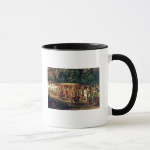 Eintritt von Louis XIV und von Maria Theresa in Tasse
