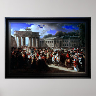 Eintritt von Napoleon I in Berlin durch Charles Me Poster