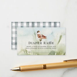 Eintrittskarte für das Duck/Mallard-Wasserfarbenfe Begleitkarte