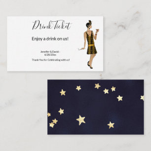 Eintrittskarte für das Hochzeitsticket Begleitkarte