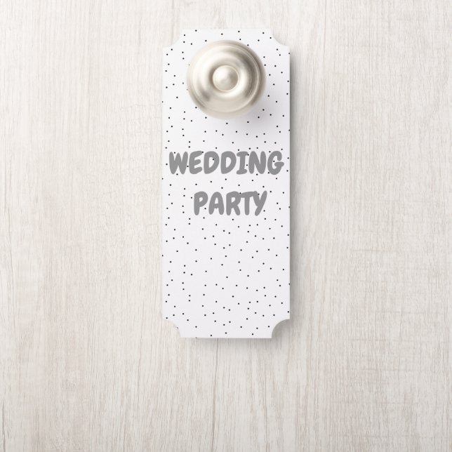 Eintrittskarte für die Hochzeitsfeier Türanhänger (Auf Knauf)