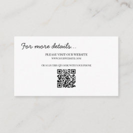 Eintrittskarte für die klassische schicke Hochzeit Begleitkarte