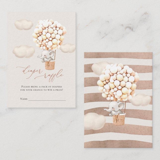 Eintrittskarte für Elephant Diaper Begleitkarte (Vorne/Hinten)