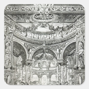 Eintrittskarte für Händels Oratorium Quadratischer Aufkleber