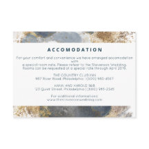 Eintrittskarte für Hochzeitsunterkünfte