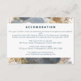 Eintrittskarte für Hochzeitsunterkünfte Begleitkarte