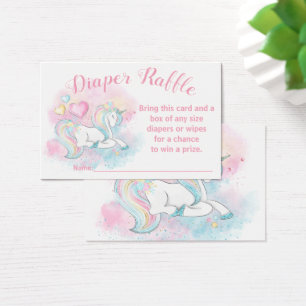 Eintrittskarten für das Pastell-Einhorn-Windel-Raf