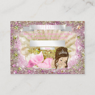 Eintrittskarten für Meerjungfrau-Baby-Party-Windel Begleitkarte