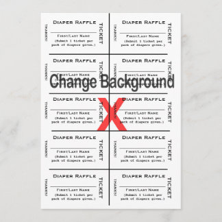 Eintrittskarten für Windeln benutzerdefiniert erst Einladung