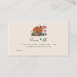 Eintrittskarten zum Herbstschläfchen Fox Diaper Um Begleitkarte