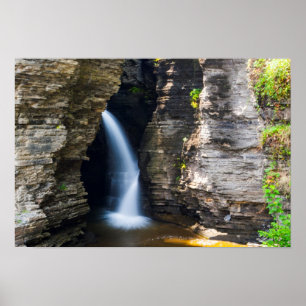 Eintrittskaskade, Watkins Glen, New York Poster