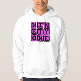 Einundneunzig, Zahl 91 Hoodie