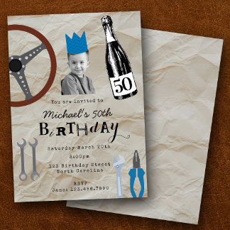 Einundzwanzigster 50. Geburtstag Benutzerdefiniert Einladung