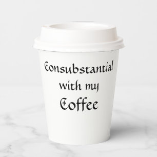 Einverstanden mit meinem Kaffee Pappbecher