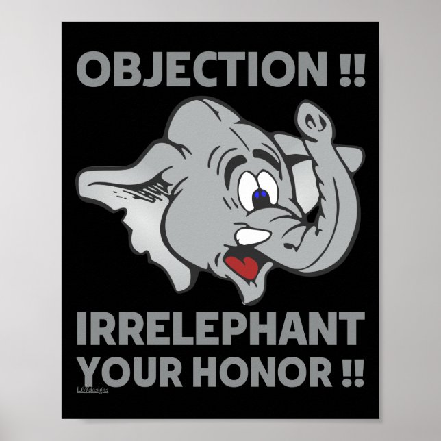 EINWAND ! IHRE EHRE UNBEDINGT! POSTER (Vorne)