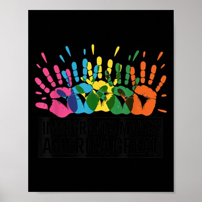 Einwanderer machen Amerika groß Poster (Vorne)
