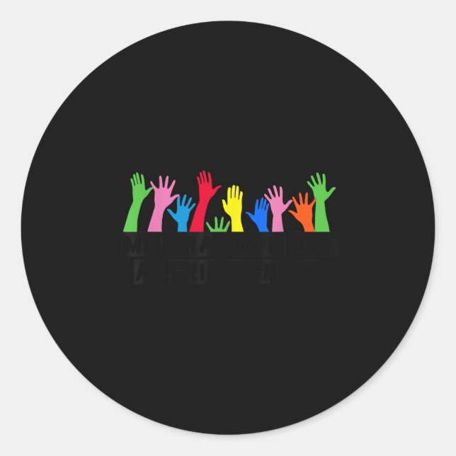 Einwanderer machen Amerika groß Runder Aufkleber (Vorderseite)