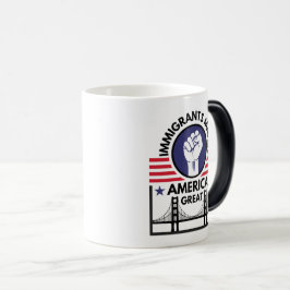 Einwanderer machen Amerika groß Verwandlungstasse