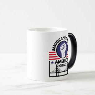 Einwanderer machen Amerika groß Verwandlungstasse