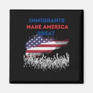 Einwanderer machen Amerika großartig. Aufkleber Magnet
