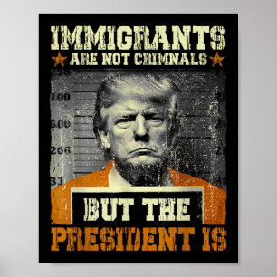 Einwanderer sind keine Kriminellen, aber der Präsi Poster