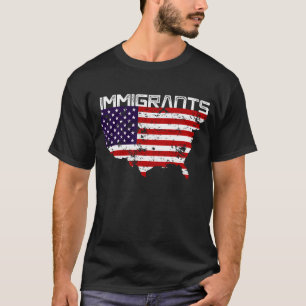 Einwandernder Entwurf T-Shirt