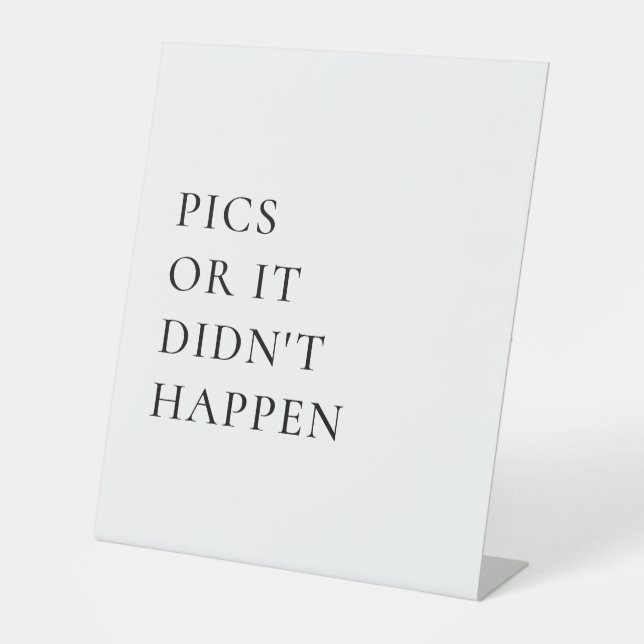 Einwegkamera Ideen White Wedding Zeichen Sockelschild (Vorderseite)