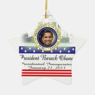 Einweihung 2013 Präsidenten-Barack Obama Keramik Ornament
