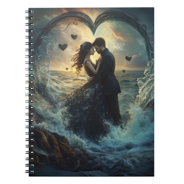 Einweihung am Ocean's Edge Spiral Notebook Notizblock (Vorderseite)