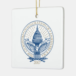 Einweihung des Donald Trump Mike Pence 2017 Logo U Keramikornament