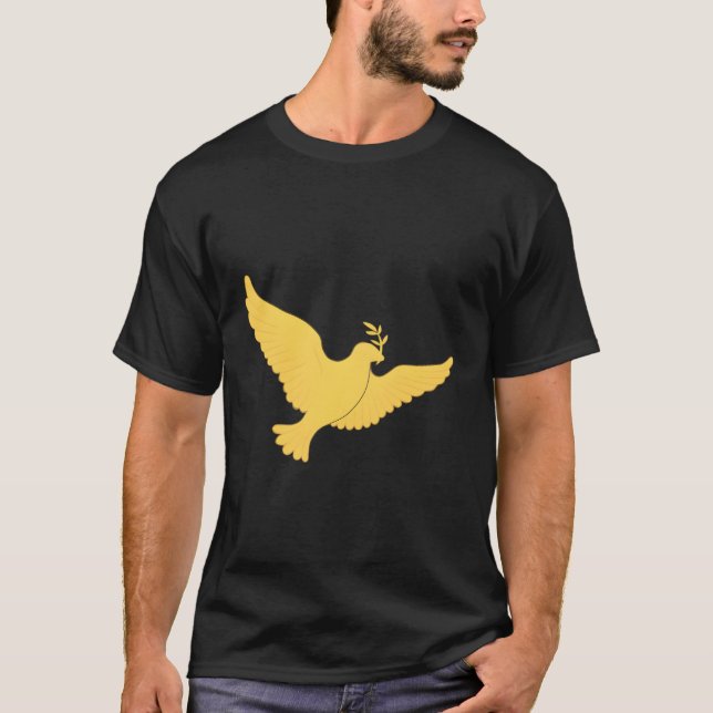 Einweihung Gold Dove Brooch Olive Branch T-Shirt (Vorderseite)