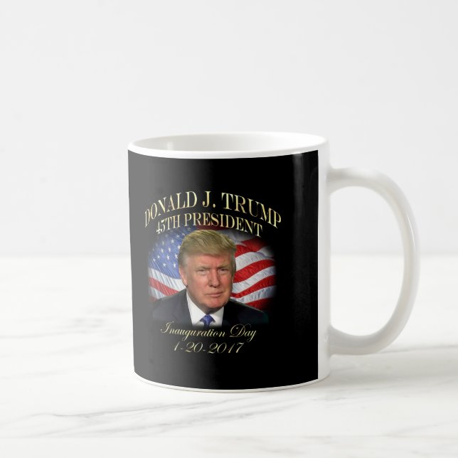 Einweihung Präsidenten-Donald Trump Gedenk Tasse (Rechts)