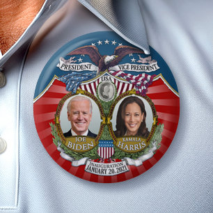 Einweihung von Biden Harris Collectible Joe Kamala Button