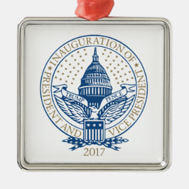 Einweihungs-Donald- TrumpMike-Pennys-Logo 2017 USA Silbernes Ornament